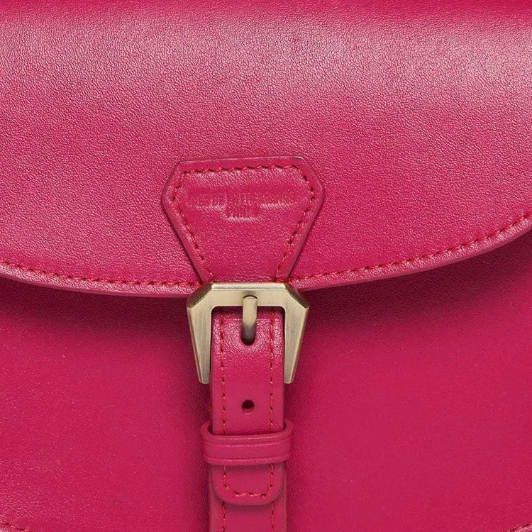 INES DE LA FRESSANGE Cow Leather Crossbody Bag, Shoulder Bag Women's Pink-2