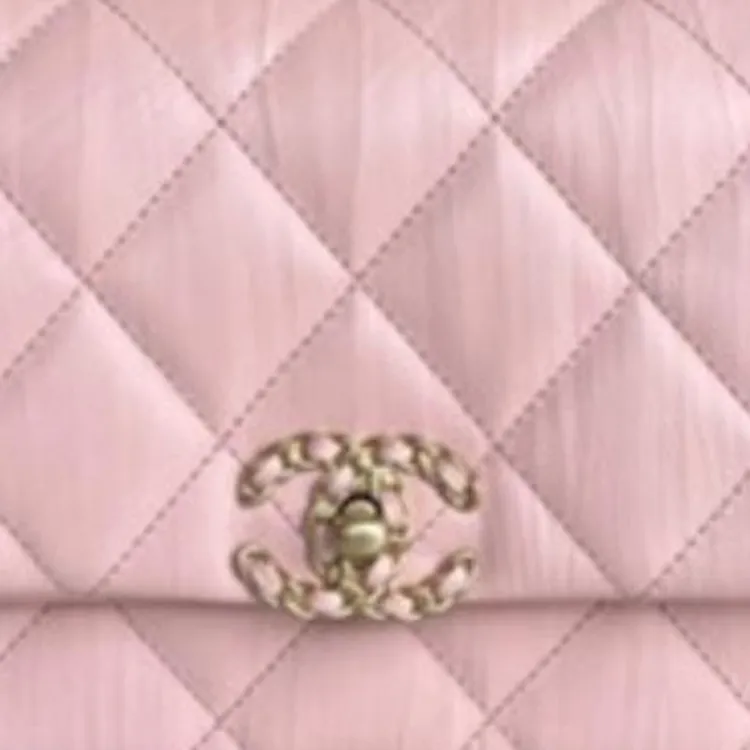CHANEL Cow Leather Tofu Bag, Hobo Bag, Shoulder Bag, Crossbody Bag Women's Light Pink-1