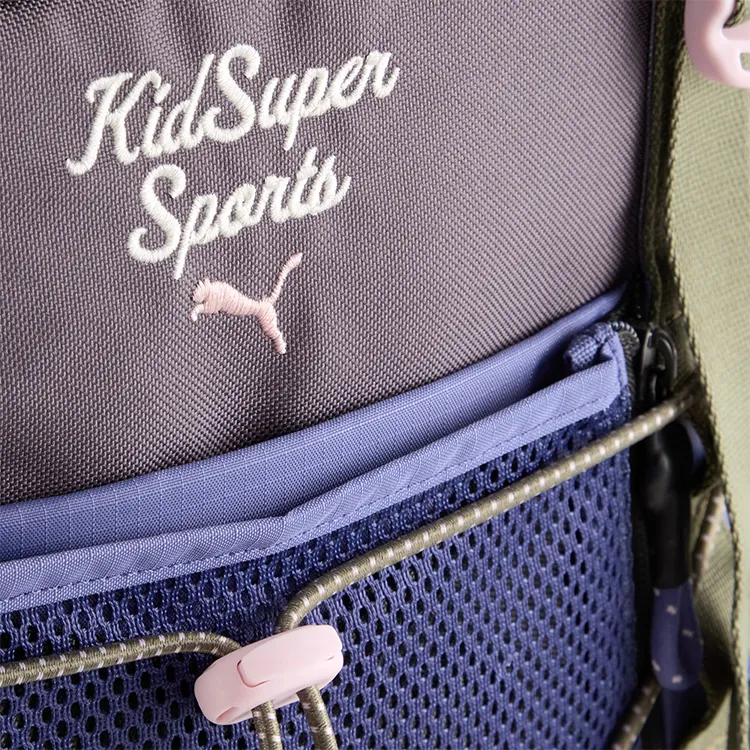 PUMA KIDSUPER STUDIOS Collaboration Polyester Backpack Unisex Dark Charcoal Black & Multicolor-5