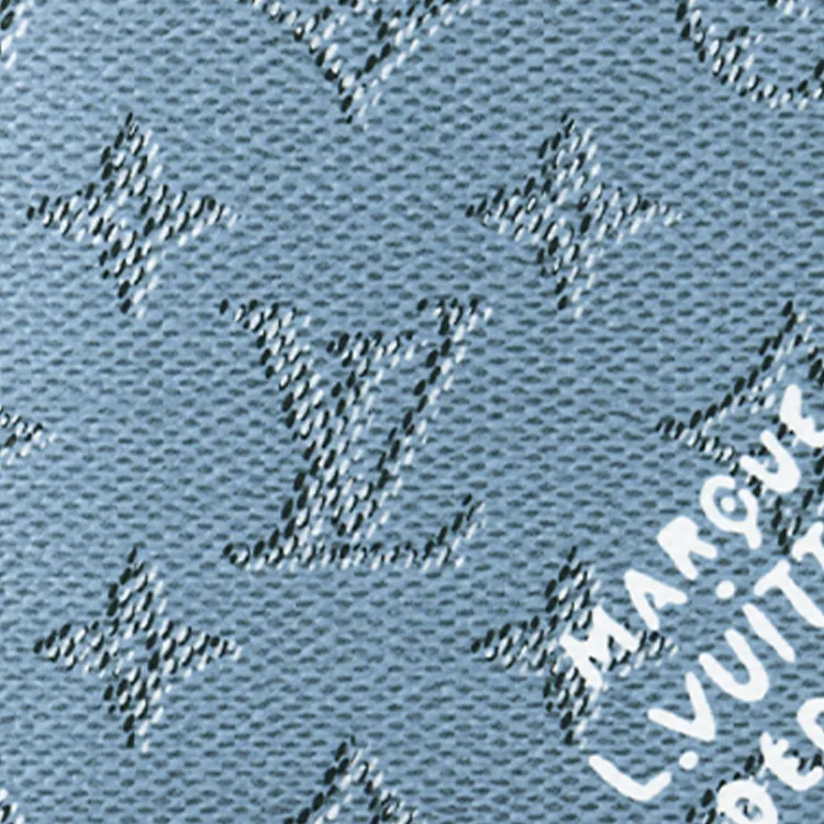 LOUIS VUITTON Multiple Monogram Heritage Coated Canvas Card Holder, Wallet Men's Blue-4