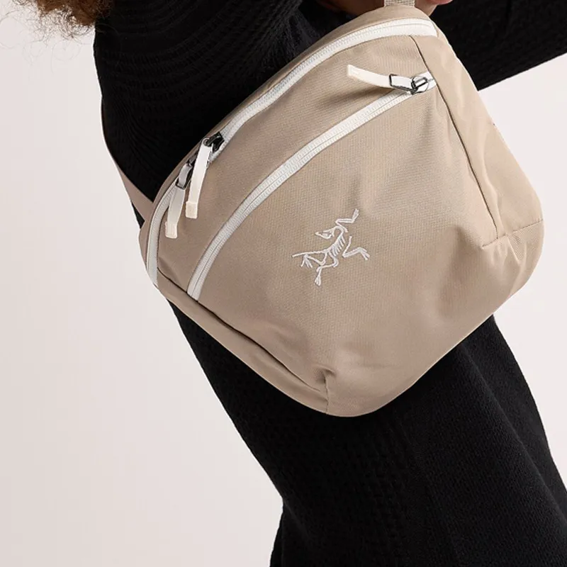 Arcteryx Mantis 2 Recycled Polyester Sling Bag, Shoulder Bag, Crossbody Bag, Fanny Pack Regular Unisex Light Brown-6