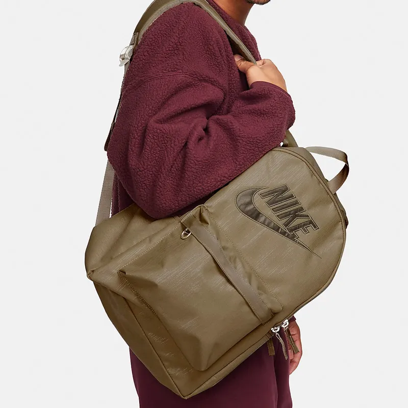 Nike Heritage Fabric Backpack Regular Unisex Olive Green-5