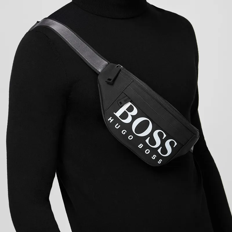 HUGO BOSS Polyamide Sling Bags One Shoulder Crossbody Fanny Pack Regular Men's Black-5