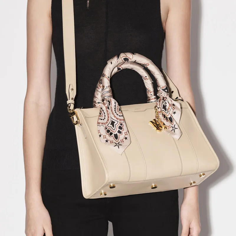 AMIRI Cotton Tote Bag Shopping Bag Handbag Shoulder Bag Crossbody Bag Mini Women's Light Khaki-9