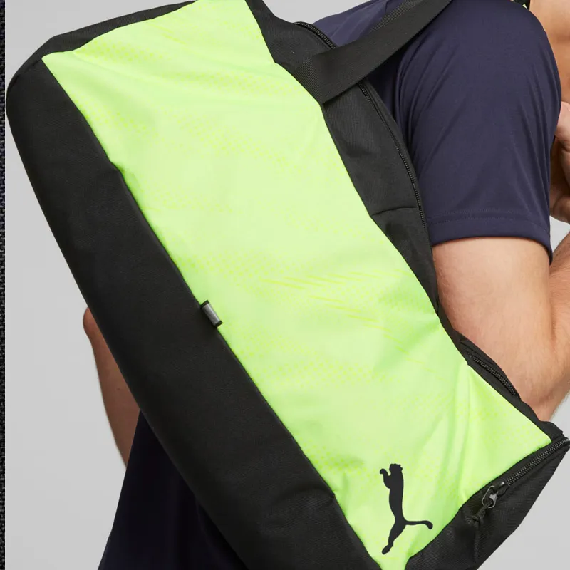 PUMA Rise Polyester Handbag Shoulder Bag Crossbody Bag Gym Bag Travel Bag Small Size Unisex Black & Green-2