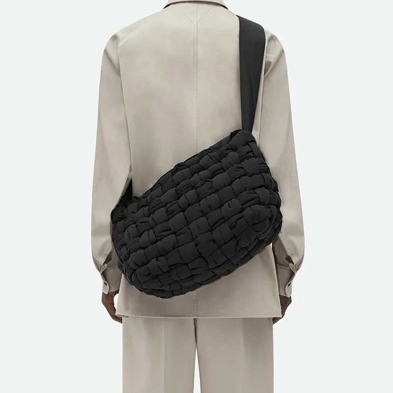 Bottega Veneta Check Patterned Crossbody Bag-4