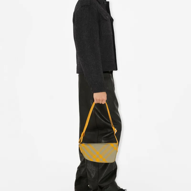 Burberry Shield Crossbody Bag Yellow/Beige-7