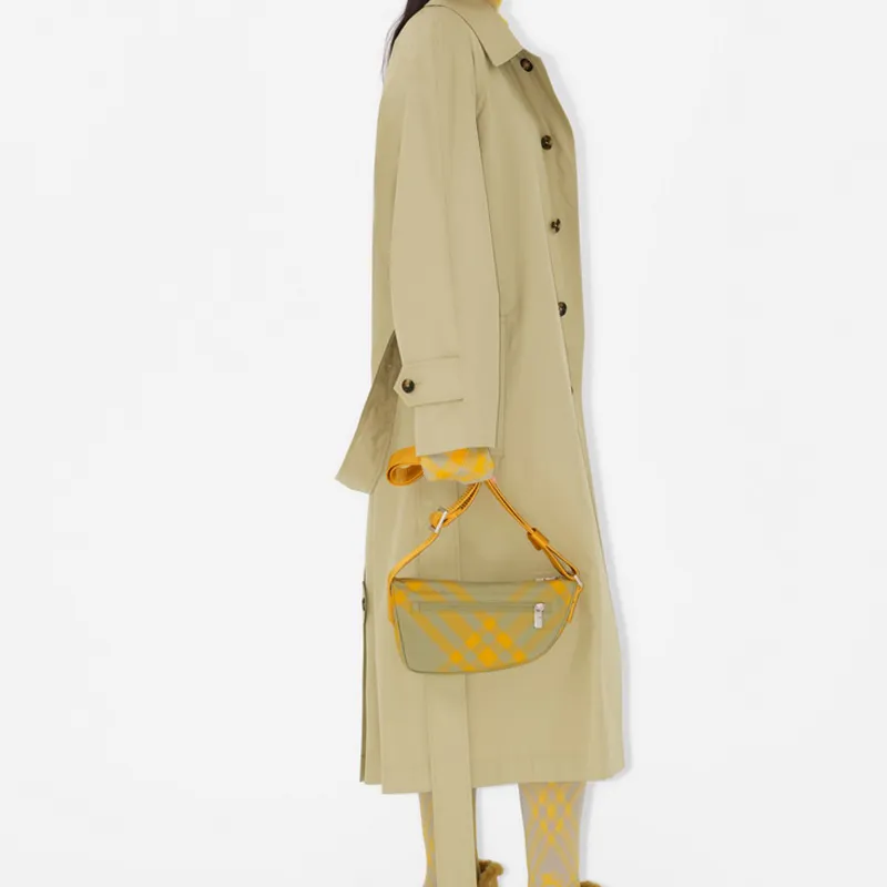 Burberry Shield Crossbody Bag Yellow/Beige-5