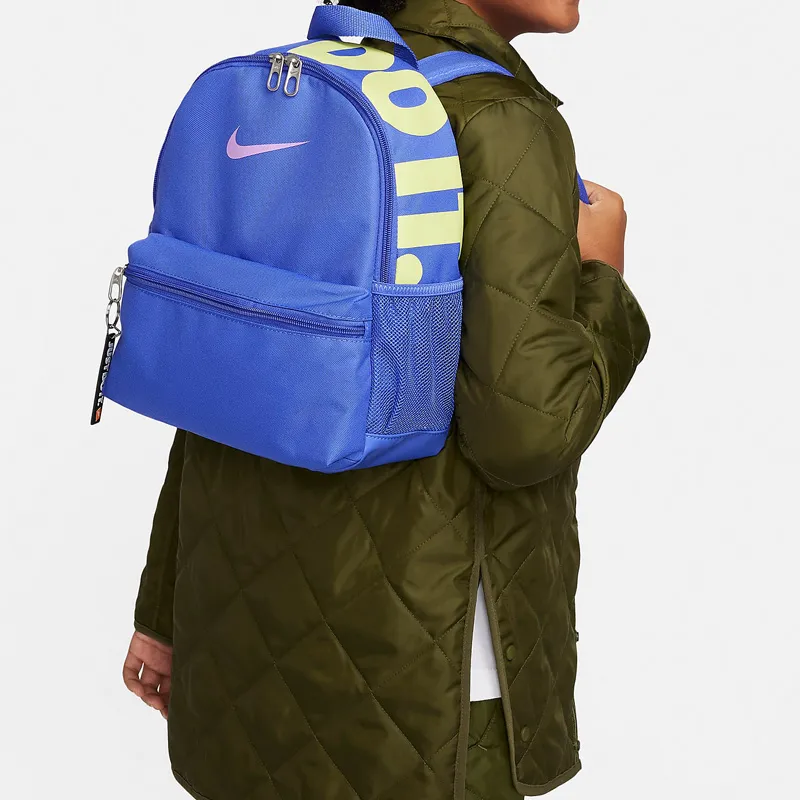 Nike Fabric Backpack Regular Men's Light Blue Cyan & Light Lemon & Light Fuchsia-4