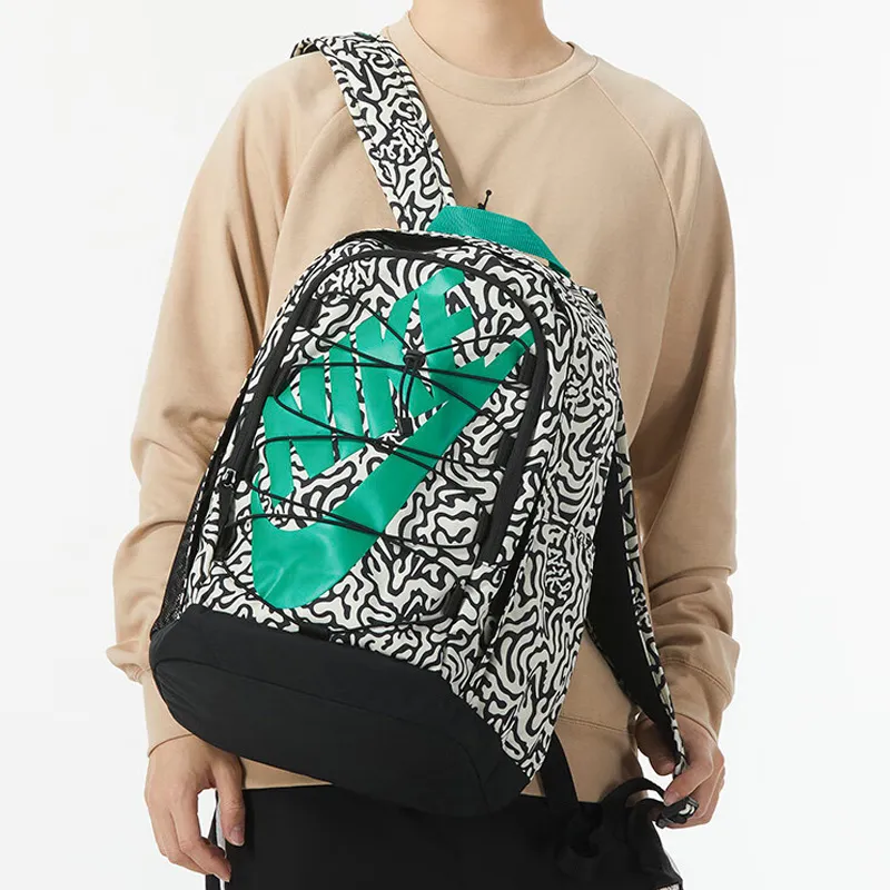 Nike Hayward Fabric Backpack Unisex Black & White-4