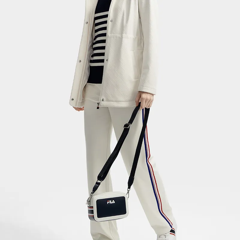 FILA Polyurethane Bonded PU Synthetic Leather Shoulder Bag Crossbody Bag Extra Small Women's Standard White-4