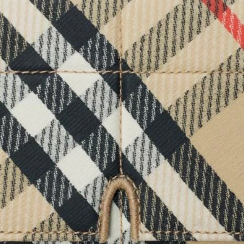 Burberry Polyester With Cotton And Polyurethane Wallet Women's Sand-3