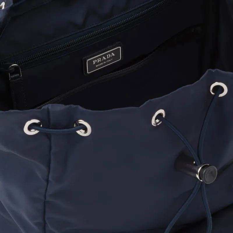 PRADA Recycled Nylon Backpack Men's Marine Blue-6