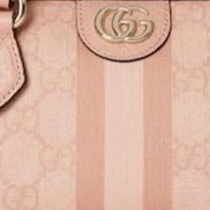 GUCCI Canvas Bag, Shoulder Bag, Crossbody Bag, Handbag Extra Mini Unisex Gray Pink-7