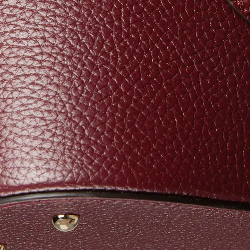 GUCCI Leather Handbag Shoulder Bag Crossbody Bag Mini Women's Red-6