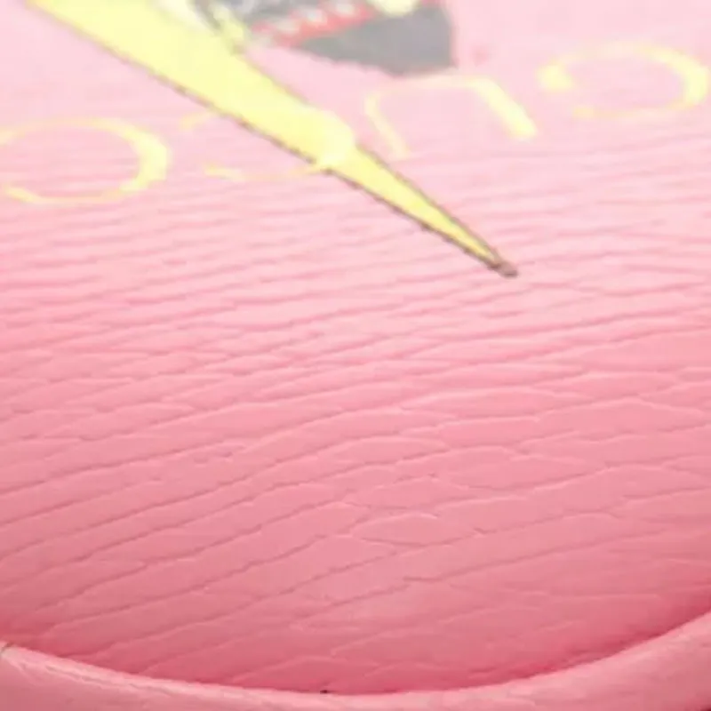 GUCCI Bananya Collaboration Leather Coin Purse Women's Pink-5