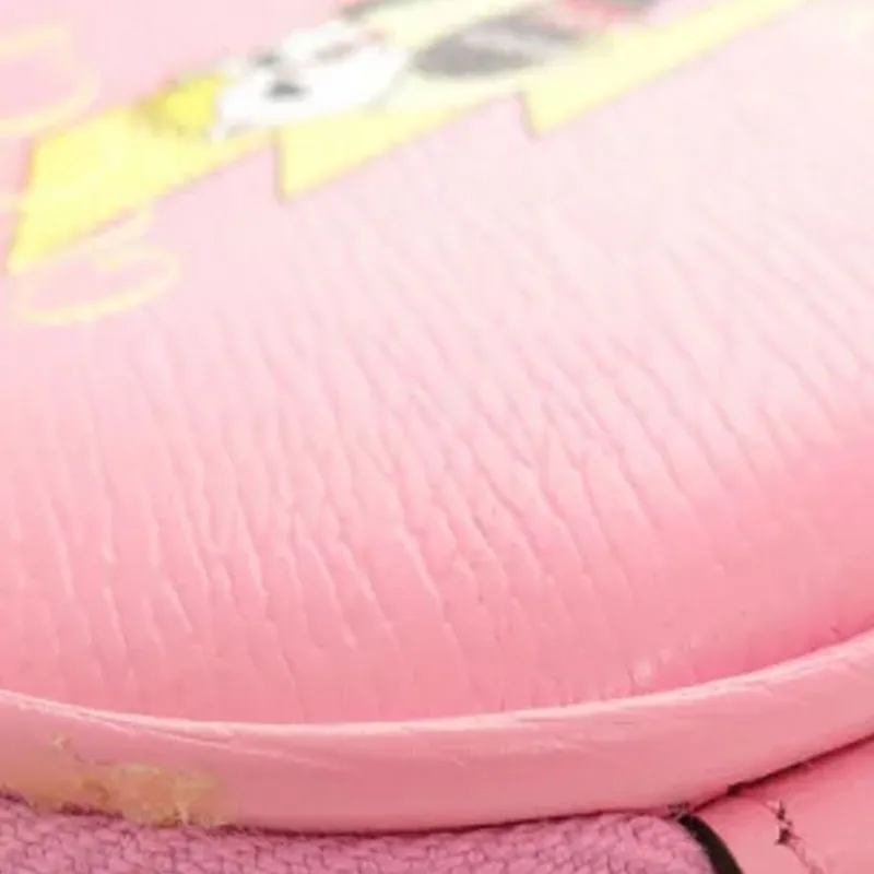 GUCCI Bananya Collaboration Leather Coin Purse Women's Pink-4