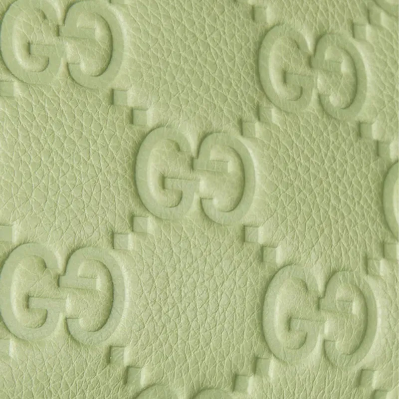GUCCI Grain Leather Crossbody Bag, Shoulder Bag Extra Mini Women's Light Green-4