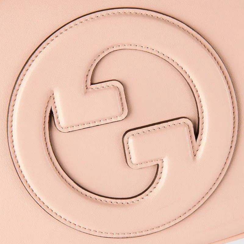 GUCCI Smooth Leather Crossbody Bag, Shoulder Bag Mini Women's Light Pink-5