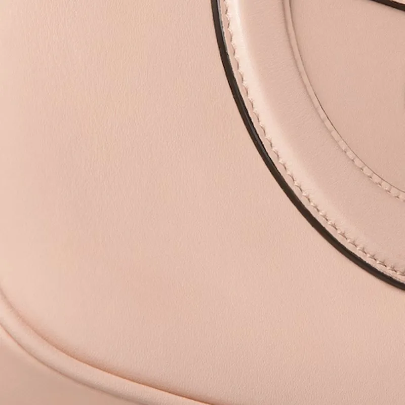 GUCCI Smooth Leather Crossbody Bag, Shoulder Bag Mini Women's Light Pink-6