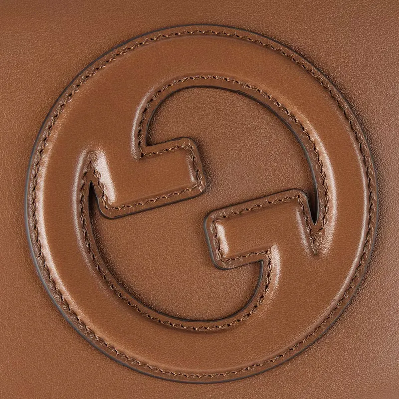 GUCCI Smooth Leather Crossbody Bag, Shoulder Bag Mini Women's Brown-5