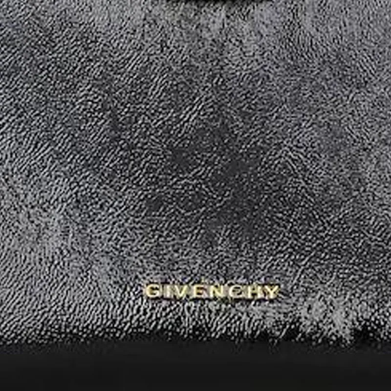 Givenchy Calfskin Handbag Shoulder Bag Small Size Women's Black-4