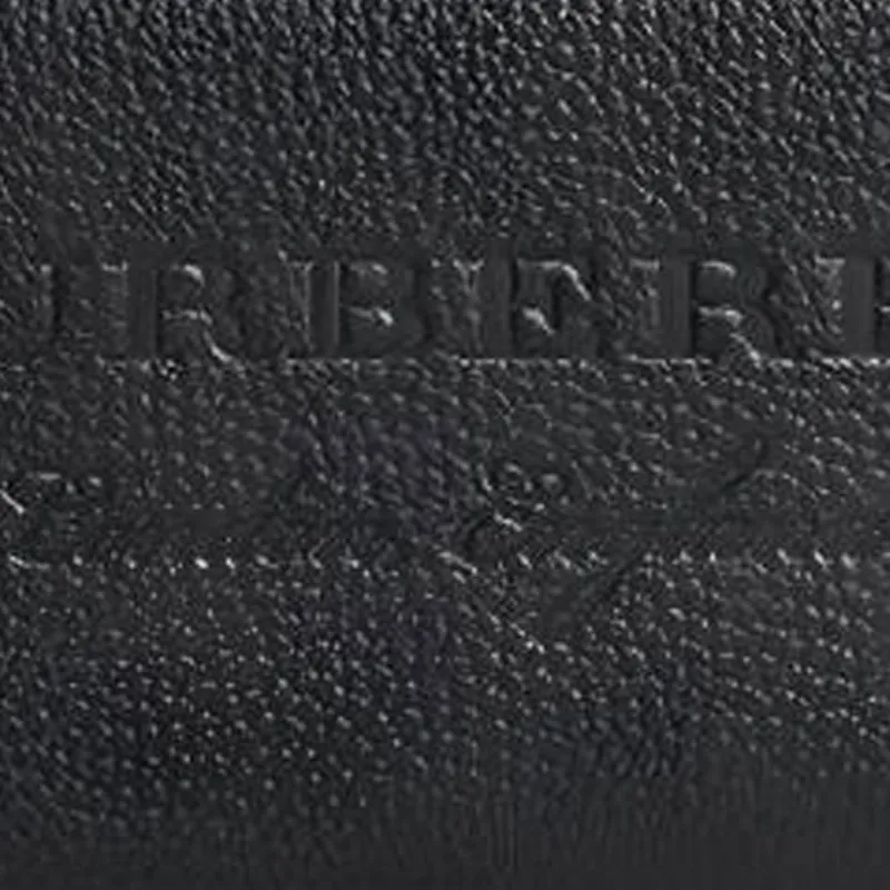 Burberry Cow Leather Card Holder Wallet Regular Men's Black-3