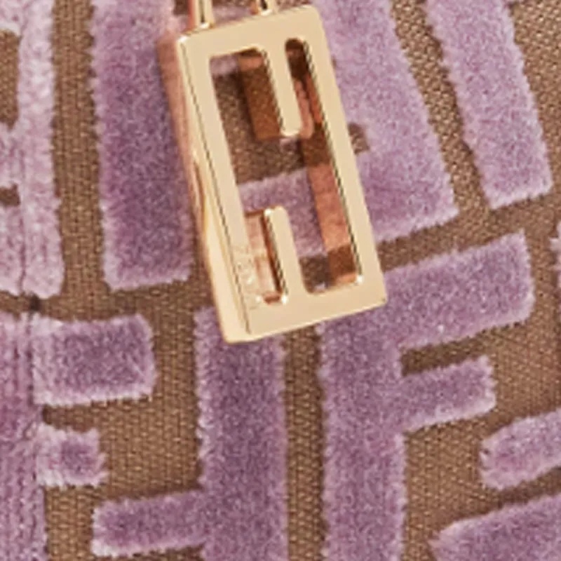 FENDI Velvet Clutch Women's Pink-5