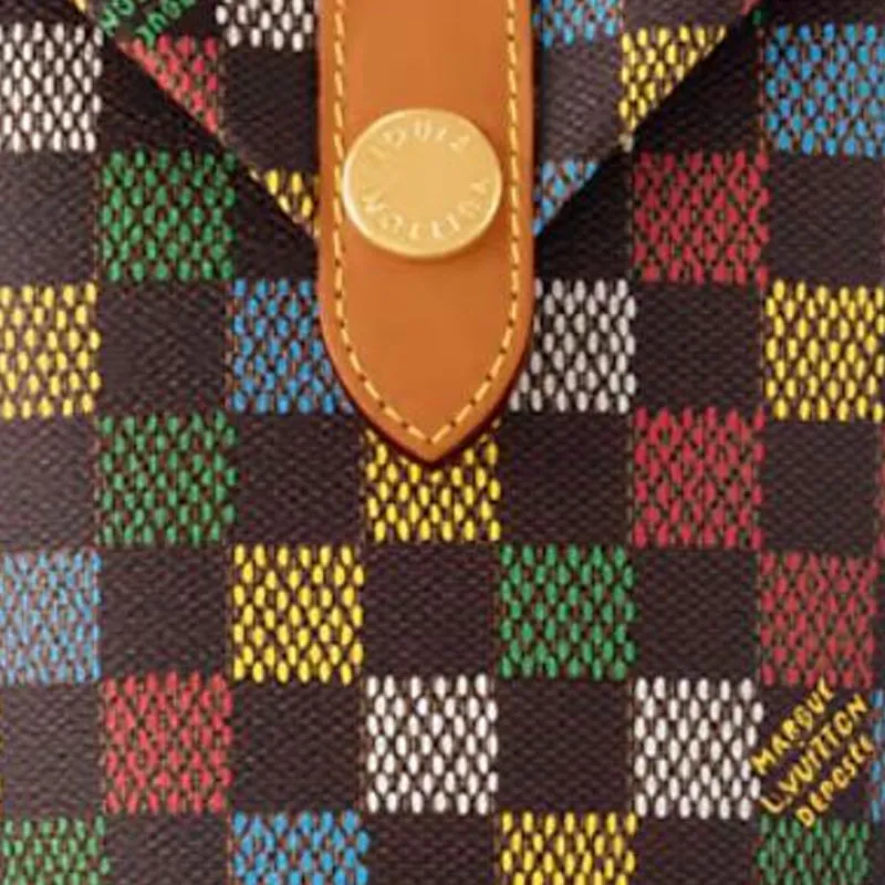 LOUIS VUITTON Coated Canvas Shoulder Bag Unisex Multicolor-4