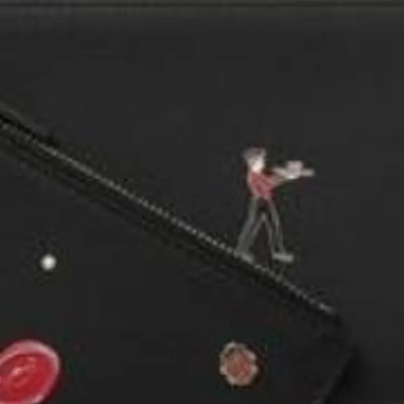 CARTIER Calfskin Wallet Men's Black-1