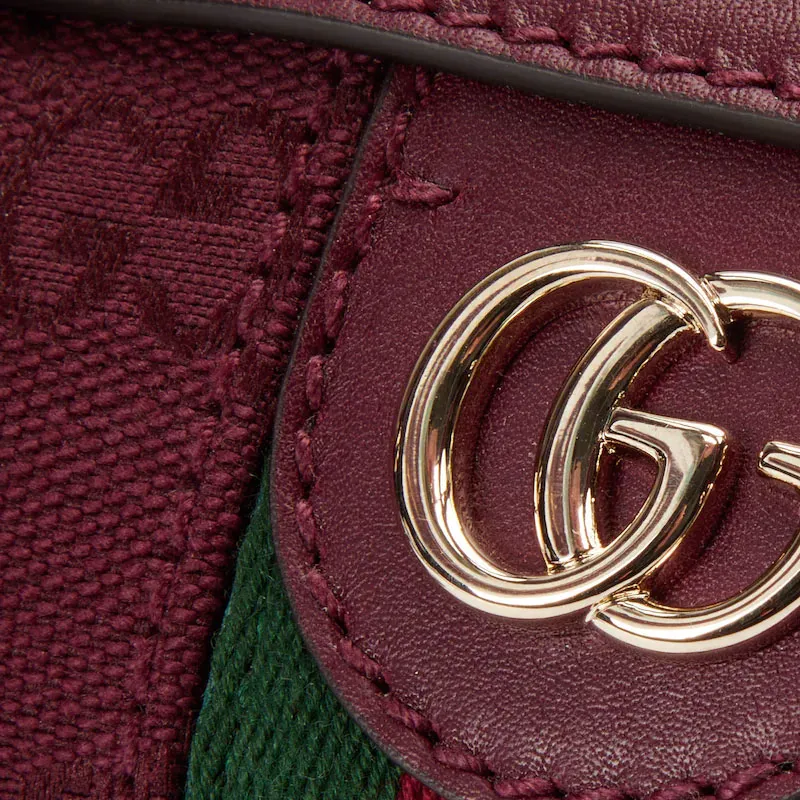 GUCCI Canvas Crossbody Handbags Small Size Unisex Red-5