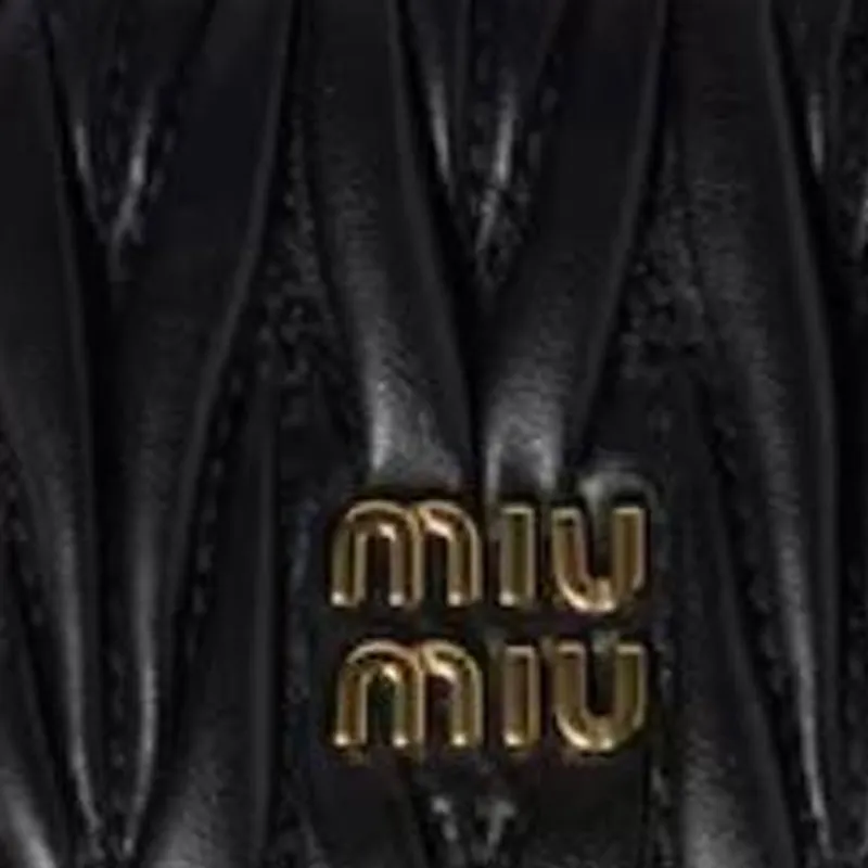 MIU MIU Lambskin Key Pouch Women's Black-3