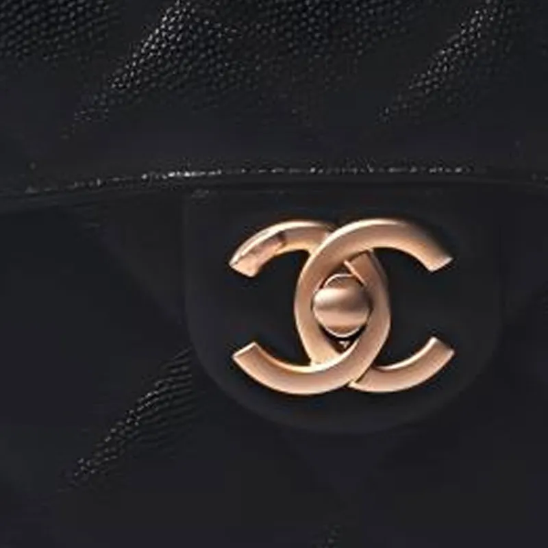 CHANEL Leather Saddle Bag, Shoulder Bag, Crossbody Bag Women's Black-4