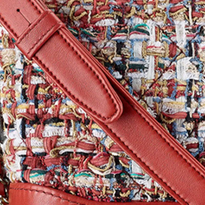 CHANEL Gabrielle Calfskin Crossbody Bag Trumpets Women's Red-3