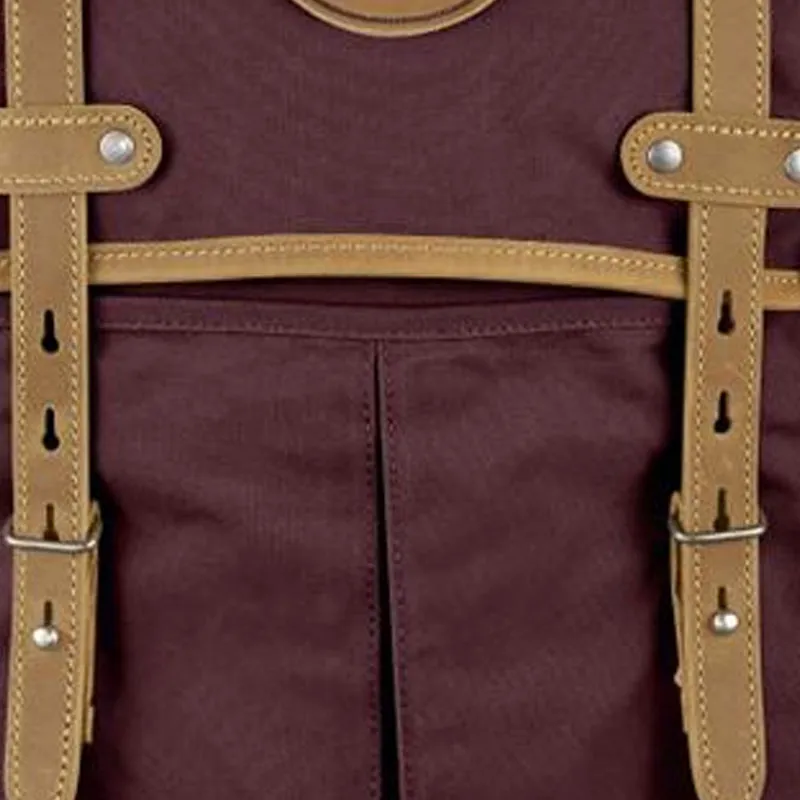 Fjallraven Polyester Backpack Medium Size Unisex Dark Brown Purple-2
