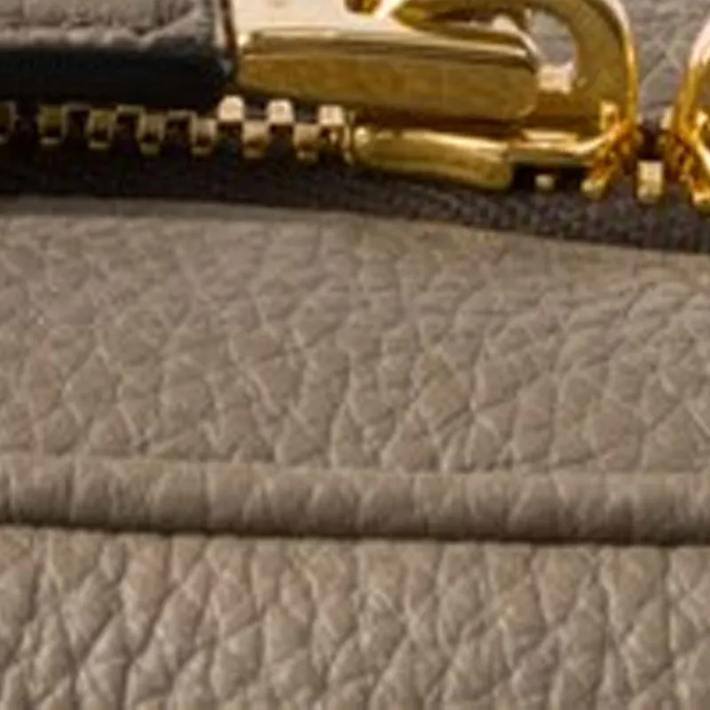PRADA Calfskin Handbag Women's Mud Gray-4