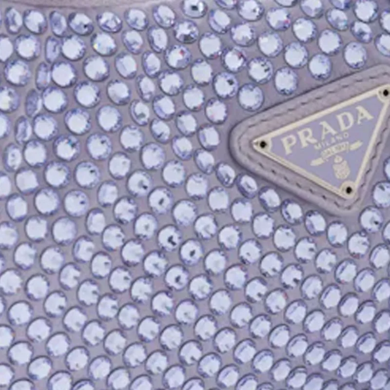 PRADA Satin Handbag Mini Women's Purple-3