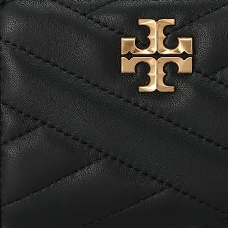 TORY BURCH Leather Sheepskin Wallet Women's Black-3