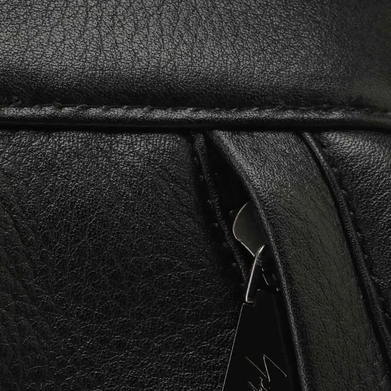 Yohji Yamamoto Cow Leather Backpack Unisex Black-7