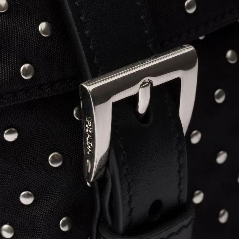 PRADA Re Nylon Recycled Polyamide Crossbody Bag Women's Black-4