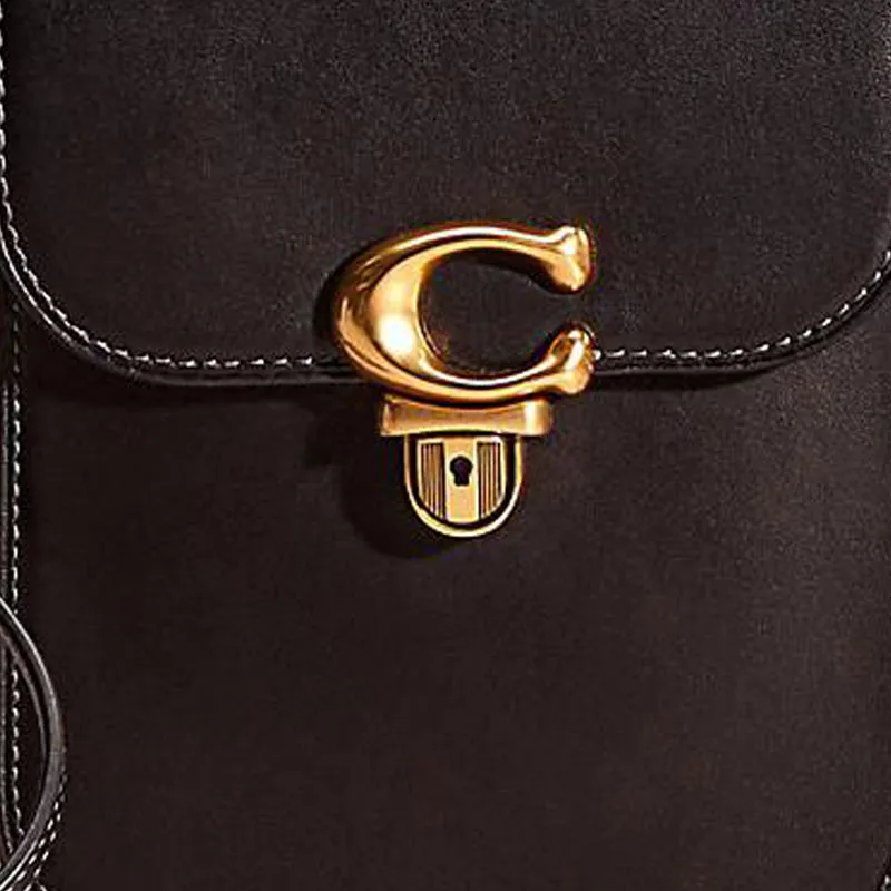 COACH Studio Leather Crossbody Bag Mini Women's Black-1