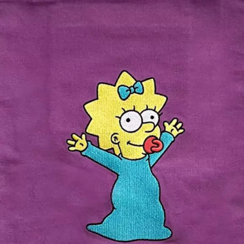 Disney X The Simpsons Cotton Handbag Unisex Purple-3