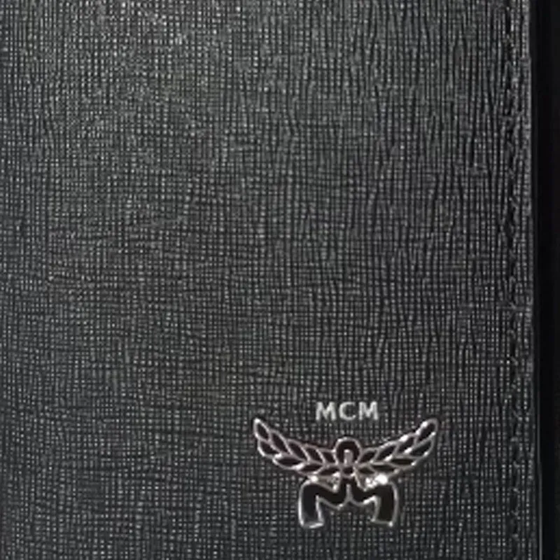 MCM Nappa Leather Storage Bag Key Pouch Unisex Black-4