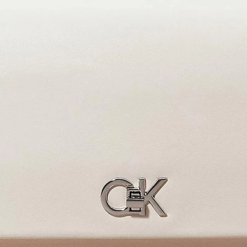 CALVIN KLEIN Polyester Handbag Shoulder Bag Women's Sea Salt Color-4