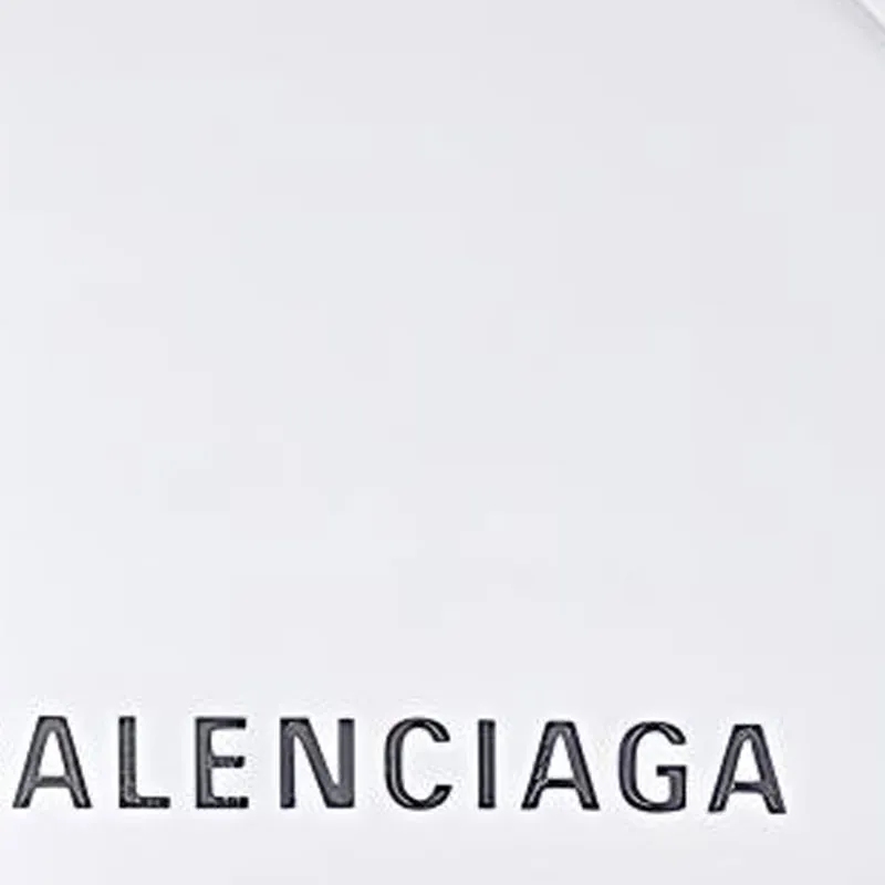 Balenciaga Leather Triangle Bag, One Shoulder Handbag Regular Women's White-3