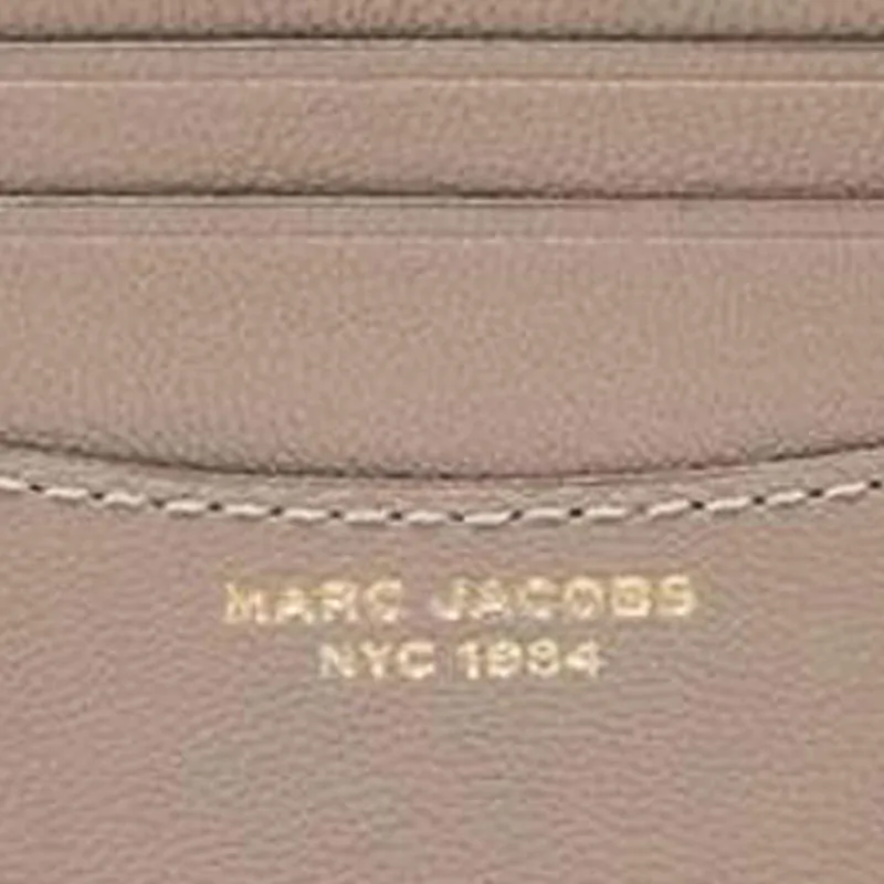 MARC JACOBS Goat Leather Wallet, Card Holder Women's Light Umber-4