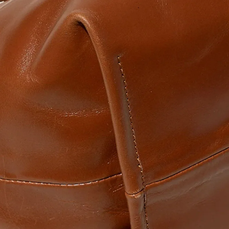 Hereu Cow Leather Handbag Women's Tan-3