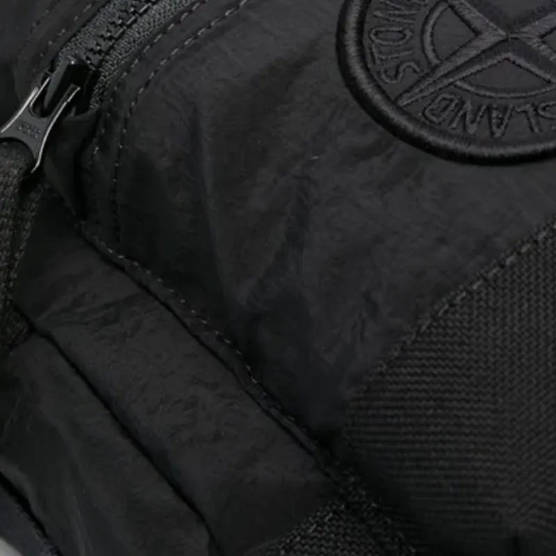 STONE ISLAND Nylon Crossbody Bag Men's Black-3