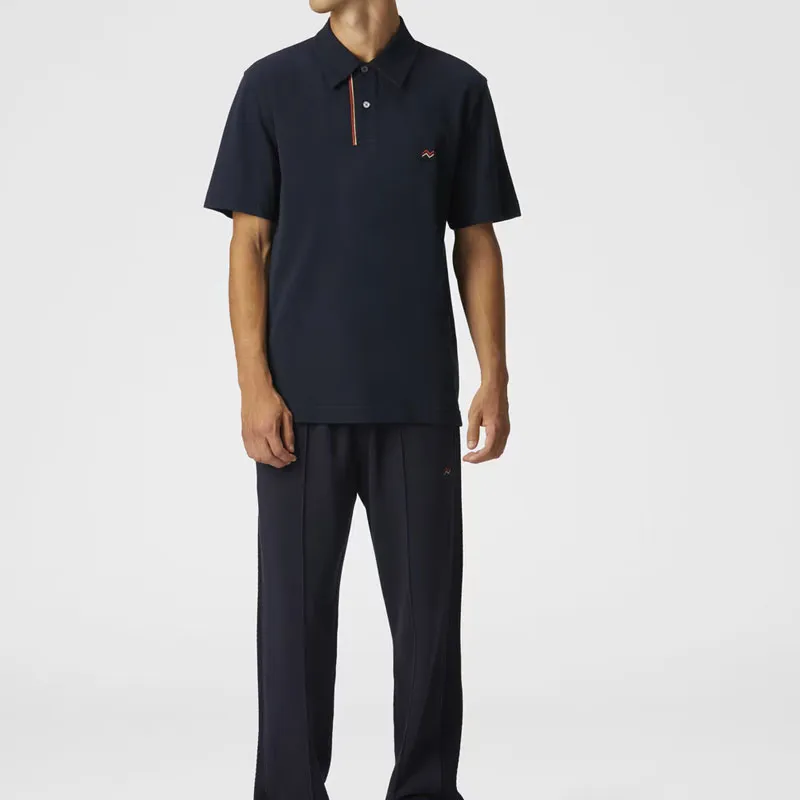 MISSONI Zigzag Embroidery And Contrasting Detail Piqué Polo Shirt-1