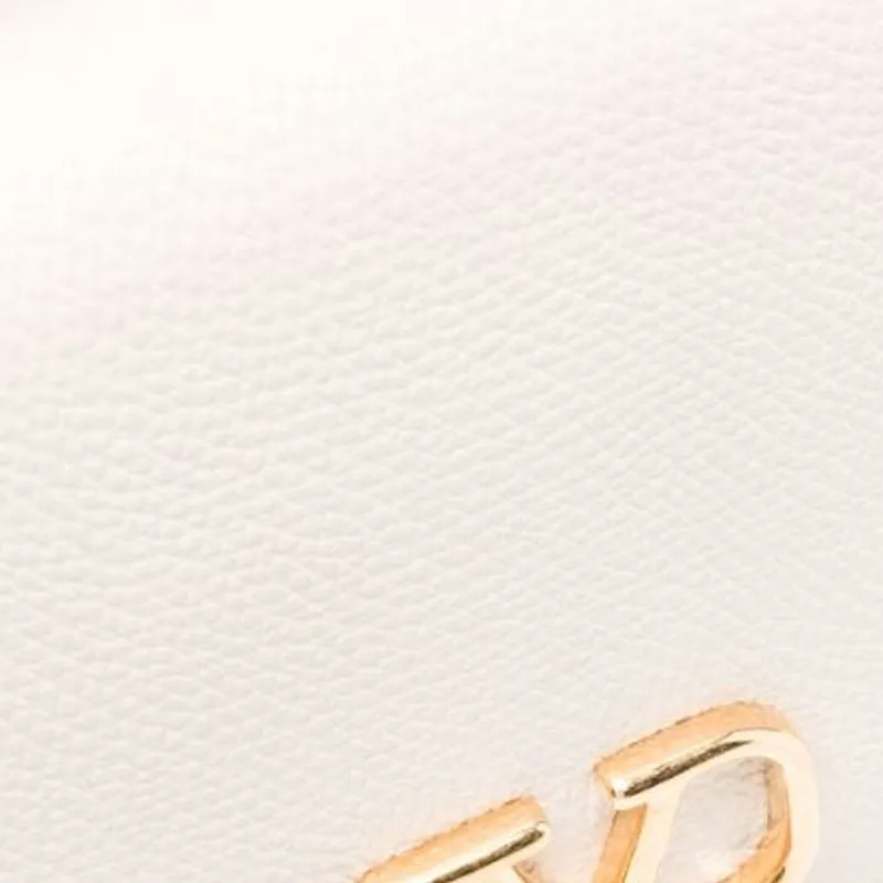 Valentino Leather Wallet Handbag Unisex White-3